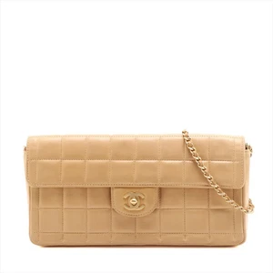 Chanel Schultertasche Schokoriegel Lammleder Kette Beige Gold Metallbeschläge 6XXXX - Bild 1 von 13