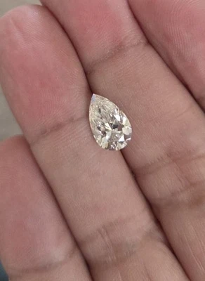3.00 Ct PEAR Shape IGI Certified Lab Grown CVD Diamond 💎 E Color VS1 Clarity  - Image 1 of 4