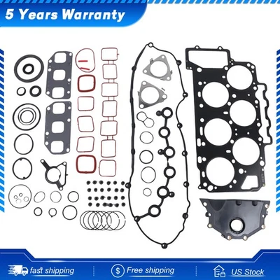 Cylinder Head Gasket Seals Set For 3.6 VW Touareg Passat Porsche Cayenne Audi Q7 - Imagem 1 de 4