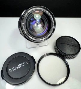 Minolta MC W. Rokkor-SG 28mm f/3.5 Wide Angle Pancake Prime Lens for SLR Camera - Picture 1 of 20