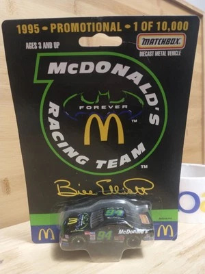 Matchbox diecast 1/64 NASCAR #94 BATMAN FOREVER McDonald's Bill Elliott 1995 nuevo en paquete Foto 1 de 4