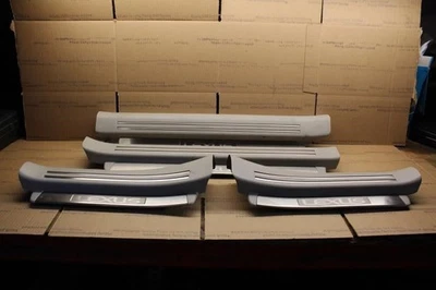 2007 2008 2009 2010 2011 2012 LEXUS LS460 SWB DOOR SILL SCUFF PLATES TRIMS GRAY - Image 1 of 4