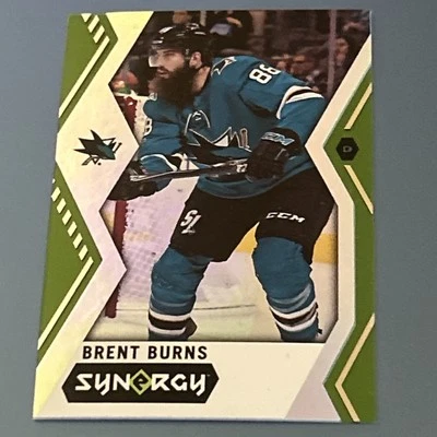 BRENT BURNS  Green Parallel 2017-18 Upper Deck Synergy #34 Free Comb Ship - Image 1 of 2