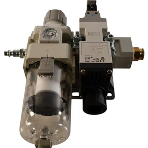 NEW SMC AW40-N02E-Z-B Filter Regulator & VP717Y-5Y01 24V Solenoid - Picture 1 of 7