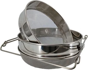 Honey Strainer for 5 Gallon Bucket Stainless Steel Double Sieve Honey Filter ... - Picture 1 of 7