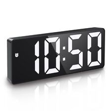 Digital Alarm Clock LED Desktop Clock Sound Control Time Temperature Display USB