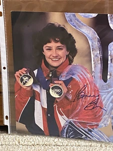 Bonnie Blair US Olympic Gold Speed Skater Signed 8x10 Photo Stacks of Plaques - Picture 1 of 3