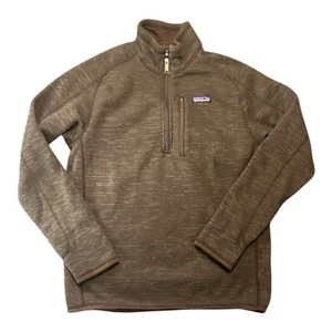 Patagonia Pullover Uomo M Marrone Scuro Better Maglione Quarto Zip Pile 25523 - Foto 1 di 3