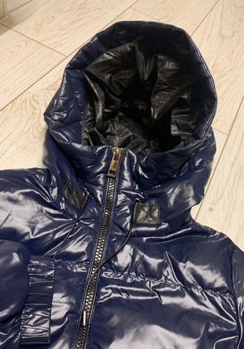 Cappotto Michael Kors puffer blu navy nuovo con etichette taglia S