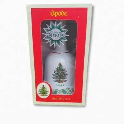 Spode Christmas Tree Bell 2008 Annual Bell Collectible With Box - Image 1 of 4
