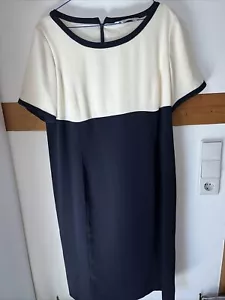Marina Rinaldi - Damen Kleid Beige Blau Gr. 23 Made In Italy - Bild 1 von 8