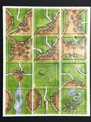 HANS IM GLÜCK Carcassonne - 12 Promo Tiles Plättchen Games Quarterly GQ - Altes Old Layout