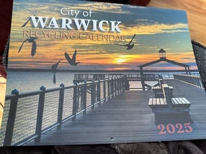 Full Size New 2025 Calendar From The City Warwick Rhode Island - Picture 1 of 5