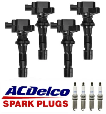 4 bobinas de encendido MotorKing y 4 bujías ACDelco para Mazda 3 2010-2015 2,5 L Foto 1 de 4