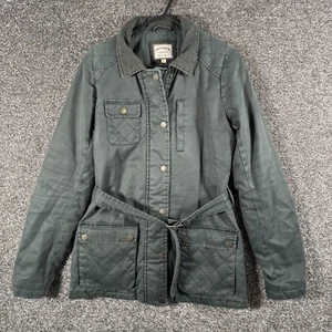Fat Face Wachsjacke Damen UK 8 grün Jagd Cord Kragen Wandern Full Zip - Bild 1 von 17