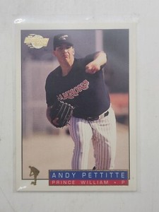 1993-94 Fleer Excel #111 Andy Pettitte Baseball Card New York Yankees RC NM
