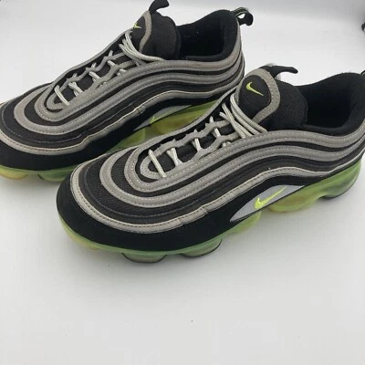 Nike Air VaporMax 97  Neon Men's Size 10.5 Running Shoes Black AJ7291-001 - Image 1 of 4