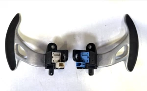 2009 - 2015 NISSAN GT-R R35 OEM STEERING WHEEL PADDLE SHIFTER SET - Picture 1 of 2