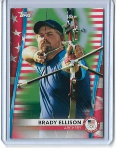 RARE 2020 TOPPS OLYMPICS BRADY ELLISON STARS CARD #56 ~ /299 ~ USA ARCHERY 2021 - Picture 1 of 2