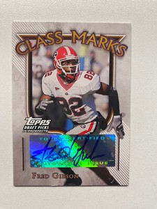 2005 Topps Draft Picks & Prospects Class Marks #CM-FG Fred Gibson Auto Georgia