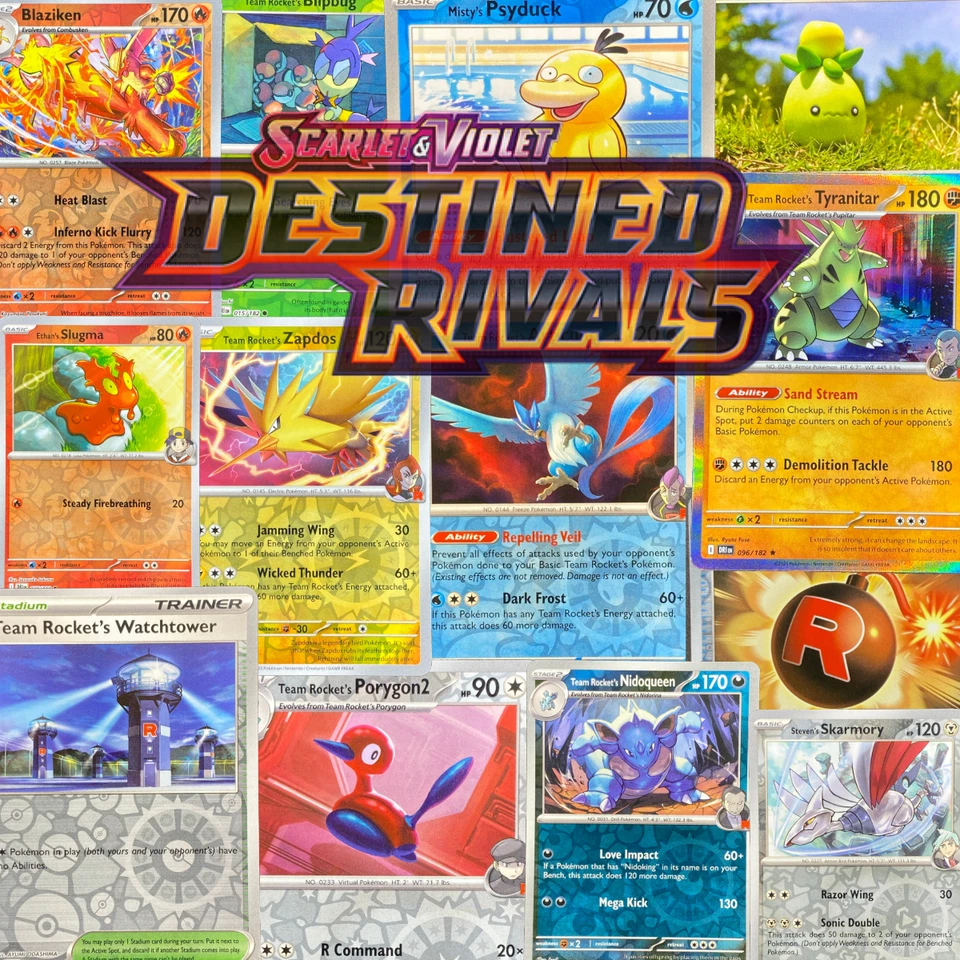 Pokémon Destined Rivals Reverse Holographic & Holo Rare Pick Your Card - Image 1 of 1