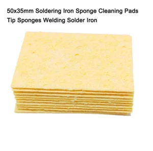 50x35mm Soldering Iron Sponge Cleaning Pads Tip Sponges Welding Solder Iron - Picture 1 of 4