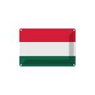 Blechschild Wandschild 18x12 cm Ungarn Fahne Flagge Geschenk Deko