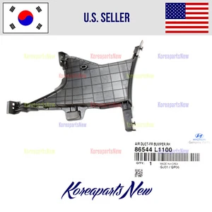 FRONT Bumper Duct Air Curtain Right PASSENGER ⭐OEM⭐ Hyundai Sonata SE 2020-2022 - Picture 1 of 2