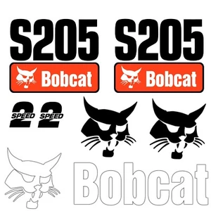 SE ADAPTA A S205 BOBCAT REPUESTO CALCOMANÍA PEGATINA - EXTERIOR DURADERO LAMINADO - Imagen 1 de 1