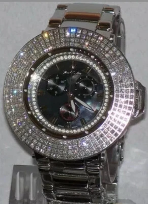  New Authentic Mens JOJO Joe Rodeo Razor 10.40 CT.aprx. diamond watch. JROR-13 - Image 1 of 4