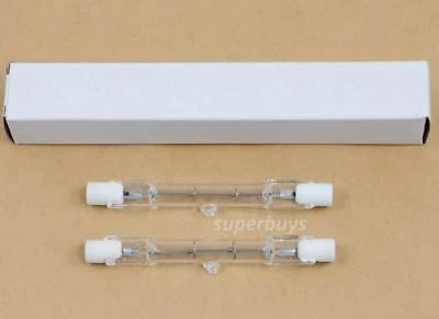2 x R7 R7S 78mm 100W Halogen Light Linear Tungsten Tube Globe 2000 Hour 220-240V - Image 1 of 3