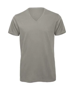 Camiseta Hombre B&C Cuello Pico Manga Corta Algodón Orgánico Inencogible - Imagen 1 de 9