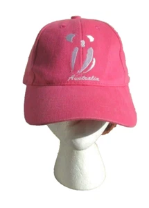 Australia Koala Baseball Cap Pink White Embroidered Tourist Souvenir Hat - Picture 1 of 9