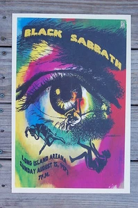Black Sabbath Tour Poster 1971 Long Island Areana - Picture 1 of 1