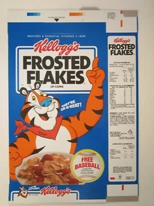 Unused 1990 MT Cereal Box KELLOGG'S Frosted Flakes BASEBALL OFFER [Y156m] - Picture 1 of 2