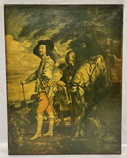 Antique Charles I at the Hunt Anthony van Dyck Canvas Print 18.5"x14.25"
