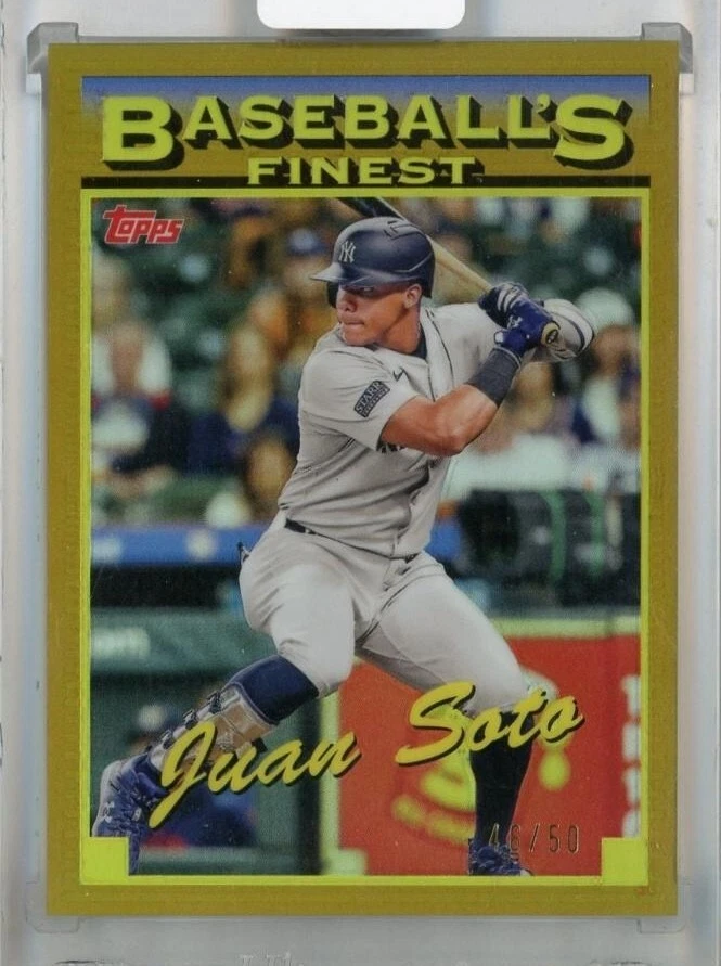 Juan Soto 2024 Topps Finest  What If…1993 Finest Prototypes #93-9 Gold 46/50 - Image 1 of 2