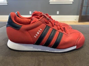 ADIDAS KIDS SAMOA SIZE 3.5 Red Black EUC - Picture 1 of 10