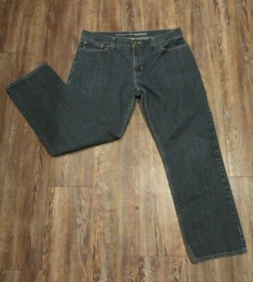 Pantalones de mezclilla STRUCTURE pierna recta para hombre 34x30 ajustados azules 100 % algodón tiro medio  Foto 1 de 4