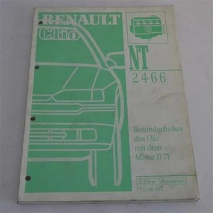 Manual de Taller Renault Clio con Motor D7F, Salida 1996 - Imagen 1 de 2