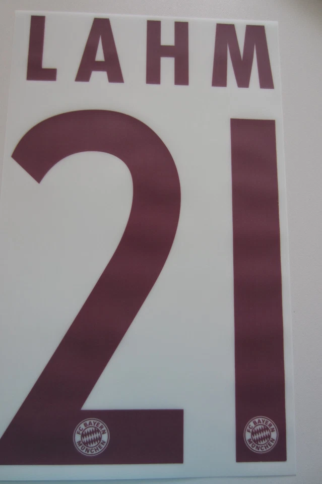 MARKENLOS Original Bayern München Flock Champions League 2016/2017 Nr. 21 Lahm Kinder