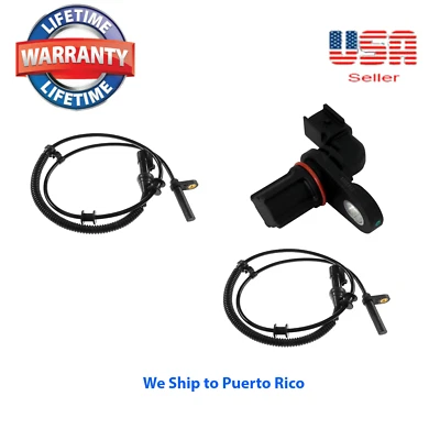 3 ABS Wheel Speed Sensor Front & Differential Fit:RWD LOBO 04-2007 MARK LT 06-10 - Изображение 1 из 4