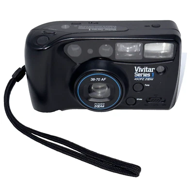 Vivitar Series 1  450 PZ Power Zoom 38-70mm AF Point & Shoot 35mm Film Camera - Image 1 of 4