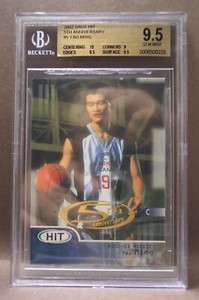 2002-03 Sage Hit 5th Anniversary #5 Yao Ming BGS 9.5