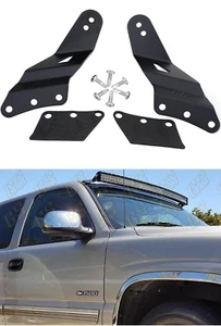 1 Set Led Light Bar Bracket For 99-06 GMC Sierra/Chevy Silverado 52" Curved - Picture 1 of 5