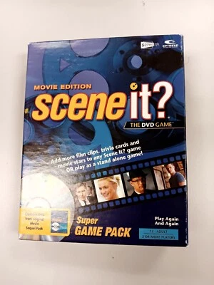 Movie Edition Scene It? The DVD Game Super Game Pack W Party Play Feature - New - Image 1 of 4