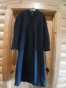 Julia Klein Vintage Wool Coat With Hood Blk. Sz 14 - Picture 1 of 8
