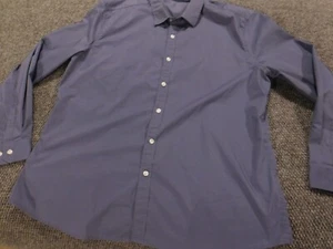 Coofandy Mens shirt Extra Large purple regular smooth button up - Picture 1 of 10
