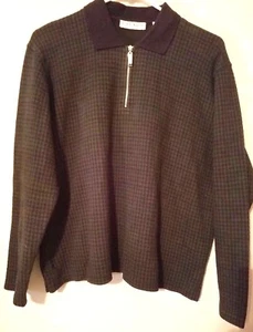 Chaus Sport Damen Pullover Oberteil Größe L Large Langarm 1/4 Reißverschluss Ausschnitt - Bild 1 von 12
