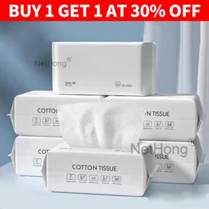 Disposable Face Towel Facial Tissue One-Time Cotton Pads Cleansing Wipe - Picture 1 of 10